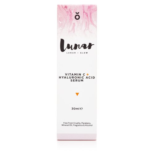 Vitamin C Hyaluronic Acid Serum by Lunar Glow. A Natural Anti Ageing Serum For Your Face & Skin. 1 fl.oz - 30ml.