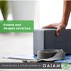 Gaiam Yoga Block & Yoga Strap Combo Set - Yoga Block with Strap, Pilates & Yoga Props to Help Extend & Deepen Stretches, Yoga Kit for Stability, Balance & Optimal Alignment - Grey