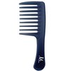 M Hair Designs Detangling Comb | Transluscent Blueberry Color | 6.25" Length, 2.25" Width | Wide Tooth Comb to Easily Detangles Hair Knots | For Wet or Dry Hair | For All Hair Styles