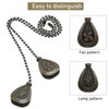 8 Pieces Pull Chains Extension Fan Pull Chain Pendant Ceiling Fan Pull Chain 12 Inch Ceiling Fan Chain Extender Ornament with Ball Fan Chain Connector (Black Copper Color)