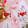 Whaline 4Pcs Valentine's Day Hair Bow Clips Heart Sequins Hairgrips Glitter Red Pink Hair Barrettes Sparkly Alligator Hair Pins for Girls Toddlers Teens Wedding Birthday Party Hair Accessories