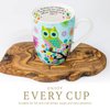 Divinity Boutique Owl Mug - Inspirational Ceramic Coffee Mug with Scripture for Women, Mom, Friends, Owl Lovers that is Colorful and Dishwasher Safe