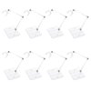 FINGERINSPIRE 8Pcs Action Figure Stand Assembly Action Figure Display Holder Base Doll Model Support Stand for 6 inch Action Figures or Effects Clear 1/144 HG/RG Gundam Figure Model Toy