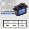 AGFRC Sub-Micro RC Steering Servo-Motor - Upgrade Metal Case Titanium Gear 0.080Sec High Speed HV Mini Servo for 1/14 1/18 1/24 RC Cars Planes (B13DLS)