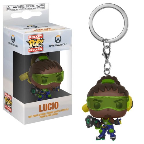 Funko Pop Keychain: Overwatch - Lucio Collectible Figure, Multicolor