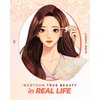 AMTS Webtoon True Beauty - 02 Some Sweet Glitter | Liquid Pink Gold Chunky Glitter Eyeshadow | Highlighter, K-Drama Korean Makeup, Highly Pigmented, Long Lasting Shimmer (Some Sweet)