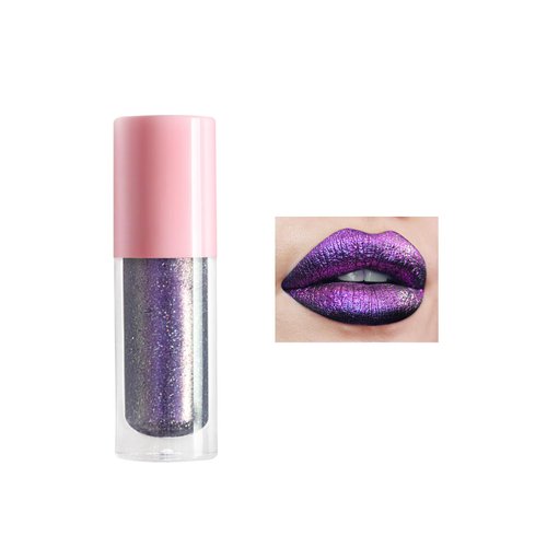 SZDYM Glitter Lip Gloss, Holographic Lipgloss,Comfortable,Fuller-Looking Lips,Easy Application,Moisturizing,Vegan & Cruelty Free multichrome lipgloss (#06, standard)