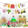 Farm Animals Birthday Party Decorations Farm Animals Happy Birthday Banner with Barnyard Bunting Garland for Kids Boys Girls Farm Theme Party Decorations Supplies