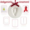 Pearhead Babyprints Christmas Ornament, Baby's First Christmas Ornament, Classic Baby Holiday Keepsake, Newborn Handprint or Footprint Clay Kit, Easy No-Bake DIY Clay Impression, Gender-Neutral Christmas Baby Gift