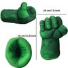 Superhero Gloves for Kids Superhero Toy Superhero Hands Kids Soft Plush Superhero Fists Cosplay for Boy Christmas Halloween Birthday Gift (green)