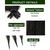 3 Packs Springy Afro Twist Hair with Crochet Hook, 16 Inch Pre-Separated Marley Crochet Braiding Hair for Distressed Soft Locs, Natural Black Synthetic Hair Extension for Black Women(1B#)