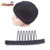 Wig Combs and Clips - 100 Pcs 7-Teeth Black Wig Accessories for Securing and Making Wigs