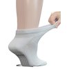 Yomandamor 5 Pairs Women's Cotton Ankle Breathable Mesh Diabetic Socks with Seamless Toe,L Size
