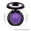 Single Dark Purple Matte Shimmer Eyeshadow,Lavender Violet Bright High Pigment Intense Monochrome Eye Shadow,Comes With Eyeshadow Brush and Mirror,24 Hour Eye Makeup Longwear Waterproof,Blendable