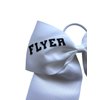 NEW "FLYER" Cheerleader Bow Pony Tail 7 Inch Girls Hair Cheerleading Games Sports Team Competition Gymnastics Grosgrain Ribbon Cheer