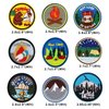 Winrase 9pcs Outdoor Round Camper Iron on Patches Embroidered Motif Applique Decoration Sew On Patches Custom Patches for DIY Jeans,Jacket,Clothes,Bag,Backpack,Cap,Arts Craft Sew Making (Camper 9pcs)