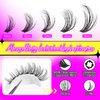 DIY Lash Extension Kit 330 Clusters Eyelash Extension Kit Fluffy Individual Lashes Natural Look with Lash Bond and Remover Lash Applicator 10-16MM Wispy False Eyelashes Clusters Kit by Pleell