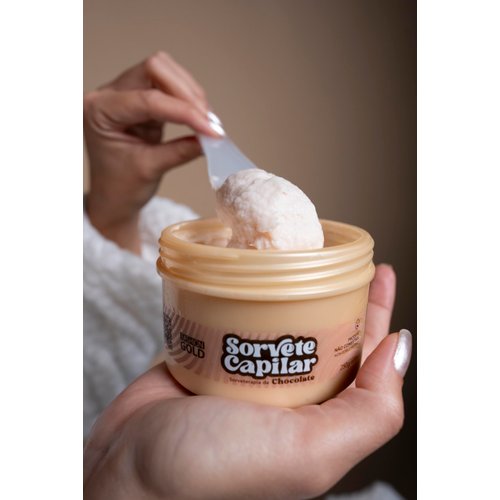 Fashion Gold Hair Sorbet - Chocolate Ice Cream Therapy 250g / 8,8fl.oz COLD SHOCK THERAPY