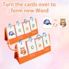 Tichgeim Phonics Flash Cards, CVC Word Games for Kindergarten, Learn to Read Phonics Games for Toddlers, Educational Learning Activity for School Supplies