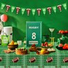 Inspireyee Football Tablecloths, 4 Pack Football Table Cover, Rectangular Game Day Table Cover Football Field for Footbal Decorations, Tailgate Football Party, Football Party (Football-2-zb)