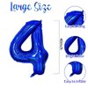 Number 4 Balloon 40 inch, Dark Blue Big Number Balloon, Giant Foil 4 Balloons Number, Helium 4th Birthday Balloons for Kids Boys Girls Birthday Party Decorations Wedding Anniversary Event Supplies