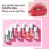 Plumping Lip Oil, Hydrating Gloss Tinted Lip Balm Transparent Lip Care, Big Brush Head Glitter Shine, Long Lasting Nourishing Non-sticky Fresh Texture(CLEAR)