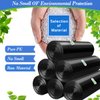 Hommaly 1 Gallon (Fit 1-1.2 Gal)200 pcs Small Black Trash Bags, Strong 1.2 Gallon Garbage Bags,Bathroom Trash Can Bin Liners,Mini Plastic Bags for Office,Waste Basket Liner,Fit 4.5,6 Liters-Black