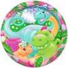 Treasures Gifted Girl Dinosaur Plates 24ct - 9 Inch Little Dinosaur Party Plates - Girl Dinosaur Party Decorations - Dinosaur Decorations for Birthday Party - Girl Dinosaur Party Supplies