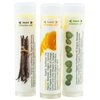 Lip Balm - Citrus Fresh, Eucalyptus & Vanilla with Organic Beeswax and Vitamin E, 3 pack