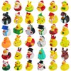 Fudragtn 36Pcs Christmas Rubber Ducks in Bulk, 2 Inch Mini Christmas Ducks Bath Toys for Kids Boys Girls, Holiday Rubber Ducks for Jeep Ducking, Xmas Party Favors Decorations Stocking Stuffers Gifts