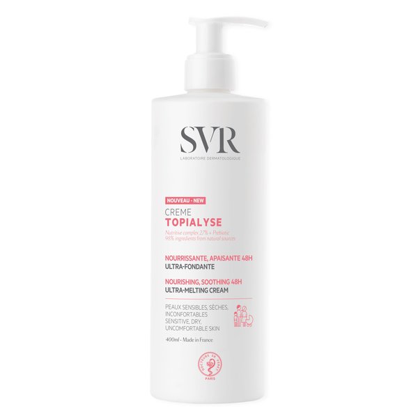 SVR Topialyse Cream With Shea Butter. Nourishing & Soothing Face & Body Cream For Dry Sensitive Skin. Moisturizer For Babies, Kids And Adults. Intense Hydration, 13.5 Fl.oz.