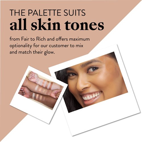 Mented Cosmetics | Gold and Bronze Highlighter, Sunkissed Highlighter Palette | Vegan, Paraben-Free, Cruelty-Free Makeup | Natural Face Palette