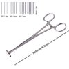 TcJ-Chen Septum Forceps Clamp Pliers Tool with 14G 16G 18G 20G Needles for Belly Nose Ear Tongue Lip Body Piercing