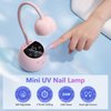 Makartt UV LED Nail Lamp - Gooseneck UV Light for Gel Nails Cherie Cordless USB 24W Nail Dryer Gel Lamp with 4 Times & Auto Sensor Professional Fast Flash Curing Nail UV Light for Gel Polish Nail Art