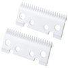 WAHFOX 2pcs Replacement Ceramic Blades for Andis master Ceramic moving blade for andis master clipper blades Hair Clippers
