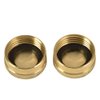 Sanpaint 2 Pack 3/4" Brass Garden Hose End Caps with Washers