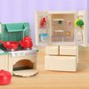 BananMelonBM Dollhouse Furniture icebox for Kids Toys Miniature Doll House Accessories Pretend Play Toys for Boys Girls & Toddlers Age 3+