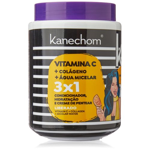 kanechom - Linha Tendencias - Creme Multifuncional 3 em 1 Vitamina C 1 Kg - (Trends Collection - Vitamin C 3 in 1 Multifunctional Cream Net 35.27 Oz)