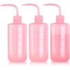 Melphoe Tattoo Wash Bottle Squeeze 3Pcs 500ml Squirt Bottle Succulent Watering Can, Safety Rinse Bottle, Plastic Squeeze Medical Lab Washing Bottle, Tattoo Supplies, Lash Water Bottle Squeezer, Pink