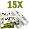 Astra Superior Premium Platinum Double Edge Safety Razor Blades, 5 Count (Pack of 3)
