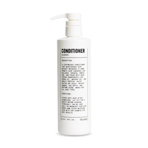 Blu Atlas Men's Natural Conditioner - For All Hair Types - Deep Moisturizing and Scalp Soothing, Vegan Sulfate and Paraben-Free- Classic Scent, 16 oz.