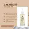 Shine Revitalizing & Smoothing Body Oil Vanilla Bean Yuzu –100% Natural, plant-based ingredients Loaded with an Organic blend of Healing Oils and Vitamin E, that deeply soothe, restore