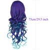 Long Curly Mermaid Costume Wig for Women Hair Unisex Adult Cosplay Wig Halloween Hair