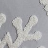 Elife Soft Square Christmas Snowflake Home Decorative Canvas Cotton Embroidery Throw Pillow Covers 18x18 Cushion Covers Pillowcases for Sofa Bed Chair (1 Pair, Grey)