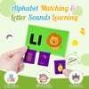 Learning Toys for Kids Ages 3-6: Snap & Match Beginning Sounds Cognitive 12 Letters Flash Cards Kindergarten Classroom Must Have Easter Birthday Gifts Educational Toys for Boys Girls Preschool