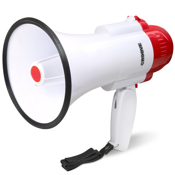 Megaphone Bullhorn With Siren & Music, Lightweight Mini Bull Horn With Loud Speaker & Volume Control - 800 Yard Voice Range Mega Phone - Cheering Gifts for Kids And Adults Ages 14 15 16+ Years Old