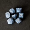 FanRoll by Metallic Dice Games 16mm Sharp Edge Silicone Rubber Poly DND Dice Set: Glacial Debris, Role Playing Game Dice for Dungeons and Dragons