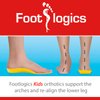 Footlogics Fun Kids Orthotic Shoe Insoles with Arch Support for Children’s Heel Pain (Sever’s Disease), Growing Pains, Flat Feet - Children’s, Pair (Small Kids 11-13, Yellow)