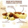 CZTNNZK Heartbeat Puppy Toy for Anxiety Relief, Dog Behavioral Aid Toy for Puppies Sleep Aid Separation Anxiety Soother,Newborn Puppy Sleep Aid Plush Toy,Plush Toys for Dogs.(Yellow)