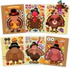 24Sheet Make-a-Turkey Stickers Thanksgiving Party Favors Supplies Stickers for Kids Turkey Games Crafts Stickers Autumn Fall Harvest Halloween Thanksgiving Decorations